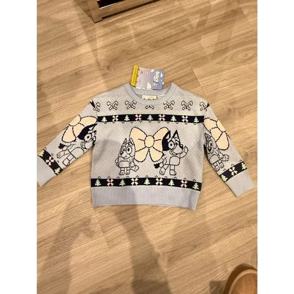 Carter’s Bluey Light Blue Graphic Knit Sweater